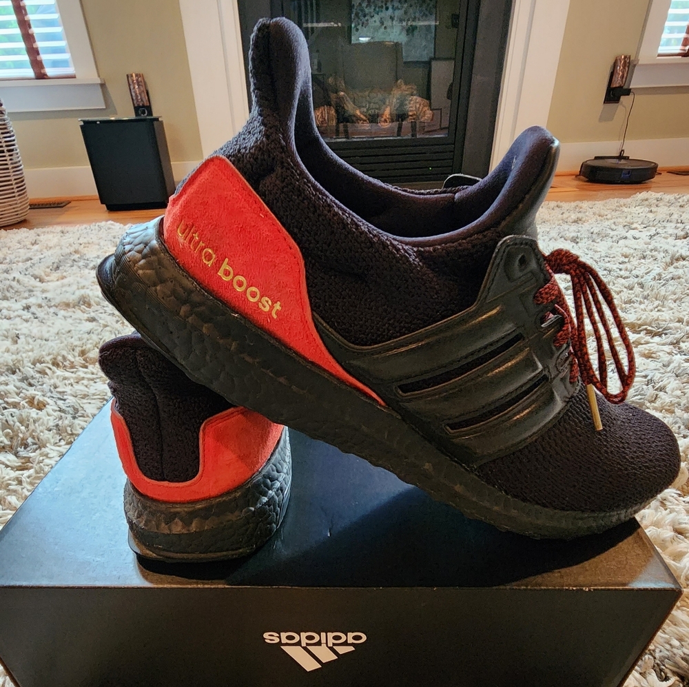 Adidas Men's UltraBoost DNA 'Black Red' FW4899 (Size 11.5)